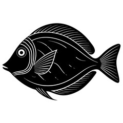 Swordfish Vector Art | Generative AI & Linocut Silhouette Design