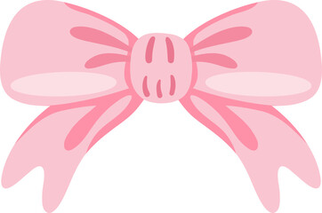 cute bow tie ribbon accessories vector cartoon illustration