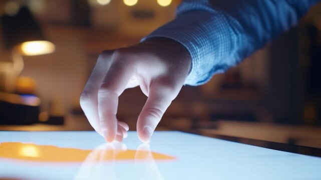 A person sitting at a table with a laptop open, ready for work or study