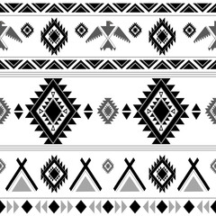 Tribal Geometric Pattern &ndash; Modern Boho Aztec Design