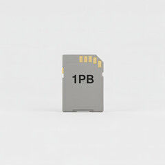 페타바이트 용량 칩. 1페타바이트 마이크로카드. 대용량 메모리 카드.