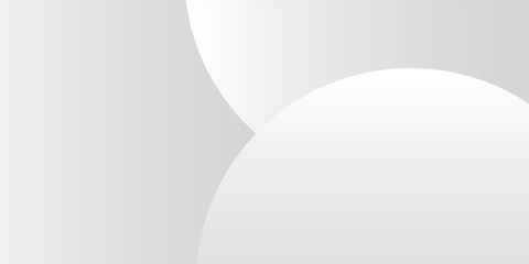 modern White geometric background on bright space. Modern graphic design element circles style concept for banner. art