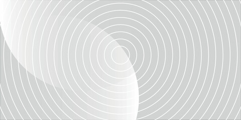 simple White geometric background on bright space. Modern graphic design element circles style concept for banner. art