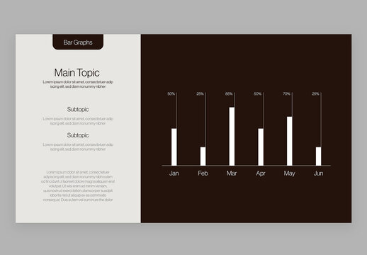 Minimalist Bar Graph Infographic Template