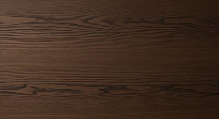 A sophisticated dark oak wood finish showcasing even patterns and sleek lines with a gentle matte effect
