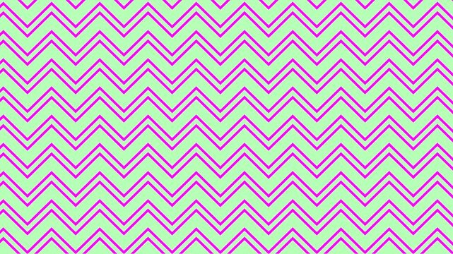 Bright pink neon zigzag pattern animation