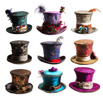 Set of Mad Hatter Hat png