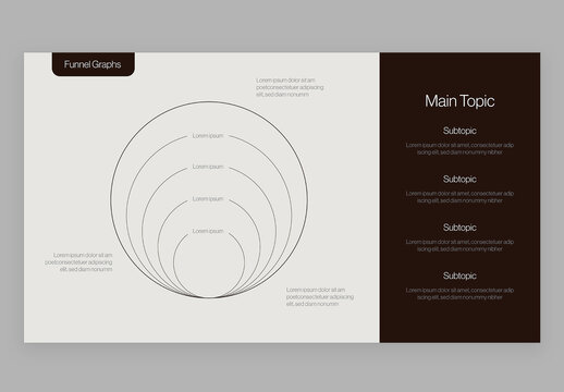 Minimalist Funnel Graph Infographic Template