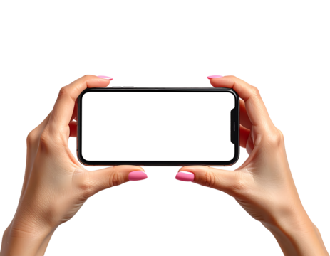 A cluster of fresh blueberries with green leaves isolated on transparent background