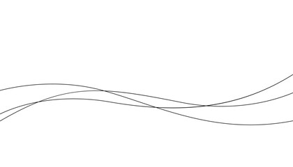 Continuous line in form curve wave, seamless abstract pattern. Wavy striped graphic background. Calm, still water of sea, river, ocean, swimming pool. Line art template. Vector illustration