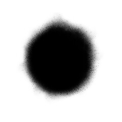 black hole in white background. Brush vector effect texture gouche 