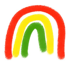 Symbol icon rainbow colorful jelly beans isolated white background 