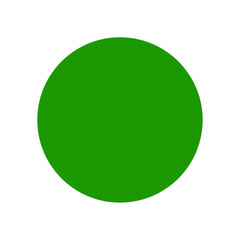 green sphere isolated on white background. Vector illustration