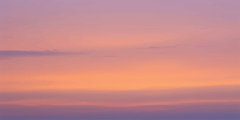 Obraz premium Beautiful sunset sky in pastel colors calm and serene atmosphere