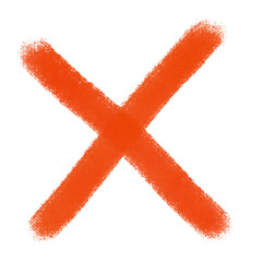 red check mark isolated