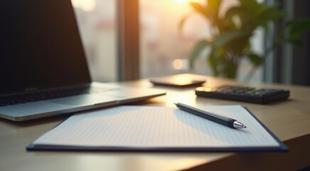 Laptop and a pen on a desk with a laptop