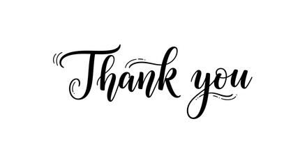 Thank You - Elegant Script Font for Expressing Gratitude and Appreciation