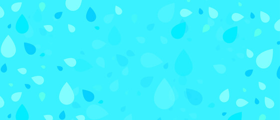 Water drops on a blue background. vector pattern.