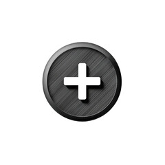 Obraz premium Plus add button vector icon in flat UI style on a transparent background