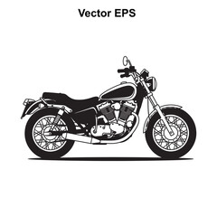Fototapeta premium Vector art of motorcycle