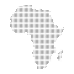 Fototapeta premium Karte vom Kontinent Afrika