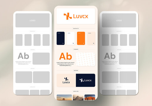 Brand Guideline Board Design Layout