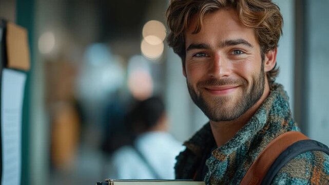 A person holding a book in his hands, suitable for educational or literary purposes