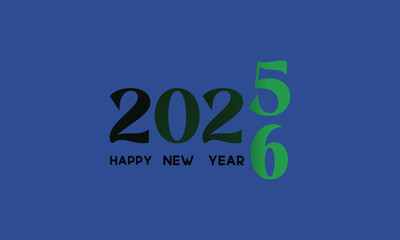 Happy New Year 2026 Typography Design &ndash; Modern Minimalist 2025 to 2026 Transition Artwork