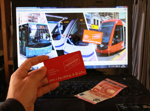Tarjeta de transporte p&uacute;blico del Consorcio de Transportes de Madrid