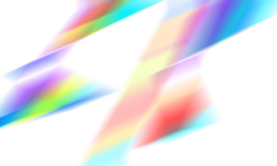 Vibrant rainbow hues converge in an abstract digital art piece with sharp contrasts.