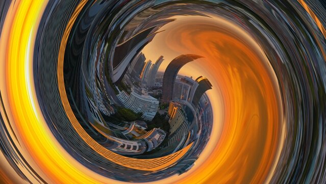 Dynamic Spin Warp Transition