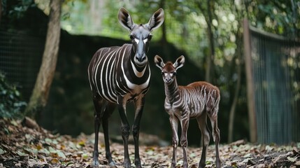 African Zebra Foal in Enclosure