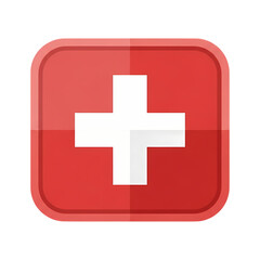 Fototapeta premium Medical Aid Symbol on transparent background
