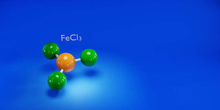 Molecule. Chemicals, micro and macronutrients. Periodic table of Mendeleev. 3d render.