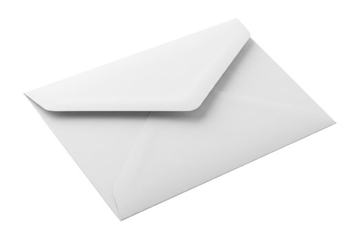 Isolated Blank Stationery Envelope ready to mail letter or invitation for business