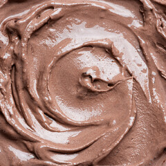 Chocolate ice cream texture
