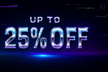 Obraz premium Sale promotion up to twenty five percent off limited time offer discount deals and special promotions