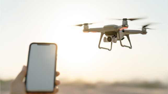 スマホで操縦するカメラ付きドローン