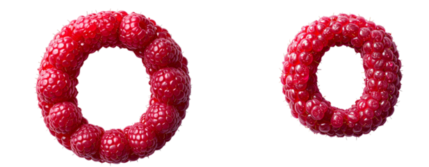 Creative Food Typography with Raspberry Letter O