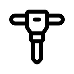 jackhammer line icon