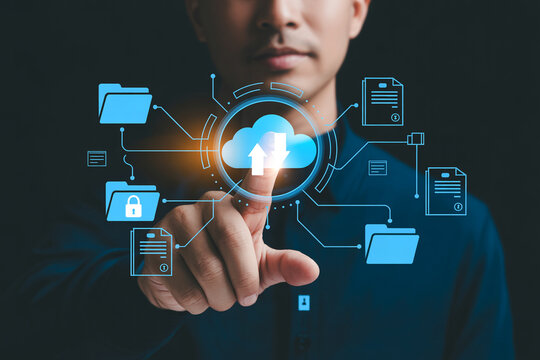 Cloud computing data storage file sharing and management system for secure digital transformation - Powered by Adobe