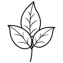 green leaf silhouette