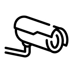 cctv camera line icon
