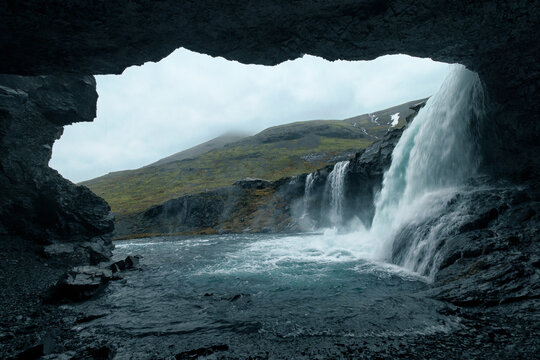 Skutafoss Waterfall Iceland