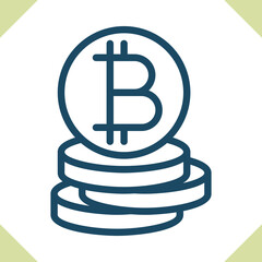 Currency - Bitcoin Icon