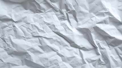 Obraz premium Close-up view of crumpled paper with various folds and creases, showcasing texture and abstract patterns.