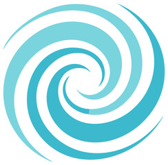 Naklejka premium Abstract swirling pattern in shades of blue, modern graphic design element