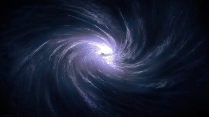 A swirling vortex of blue and white light radiates intense energy in dark surroundings,