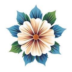 vector illustration of a gerbera flower