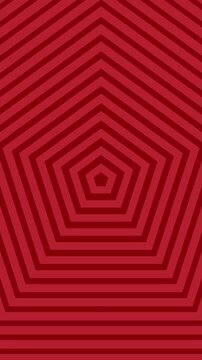 Abstract red pentagon pattern suitable for backgrounds, prints, textiles, and geometric design projects with a modern aesthetic and bold look.